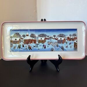 Vintage Villeroy & Boch Naïf Holiday Rectangular Sandwich Tray